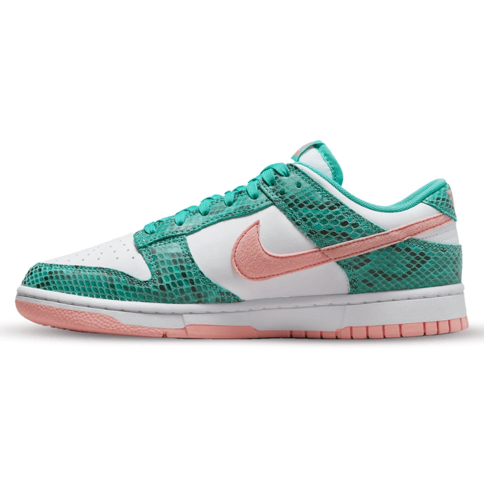 Nike Dunk Low 'Snakeskin Washed Teal Bleached Coral'
