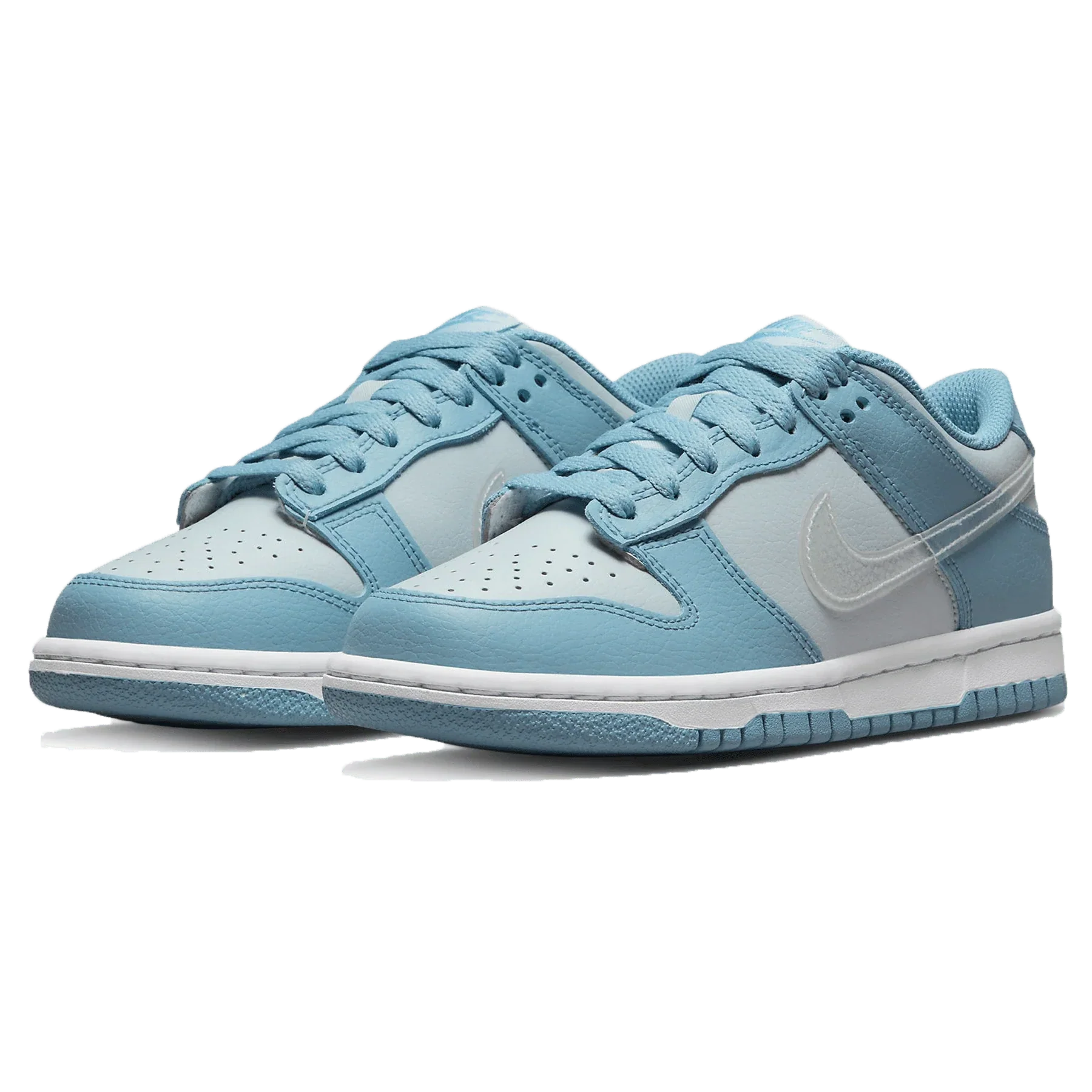 Nike Dunk Low 'Aura Blue Clear Swoosh'